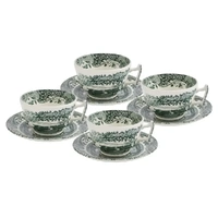 Spode Heritage Green Italian - Teacup & Saucer (Set of 4)