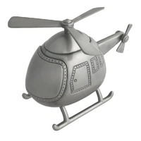 Russell Collection Money Bank - Pewter Finish Helicopter