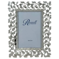 Russell Collection Frame - Silver Leaf 4x6in