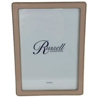 Russell Collection Frame - Blush & Gold Tone Beaded Frame 5x7in