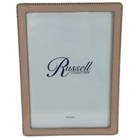 Russell Collection Frame - Blush & Gold Tone Beaded Frame 5x7in