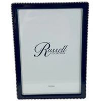 Russell Collection Frame - Navy & Nickel Beaded Frame 5x7in