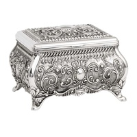Russell Collection - Silver Plated Beatrix Jewellery Box