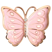 Russell Collection - Epoxy Pink Butterfly Trinket Tray