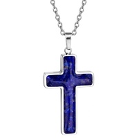 A Gift of Faith - Lapis Lazuli Cross with Chain