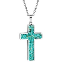 A Gift of Faith - Turquoise Cross with Chain