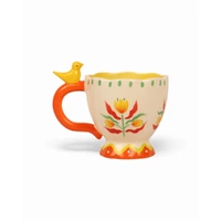 La La Land Beyond Retro Folk - Stoneware Hand Painted Mug