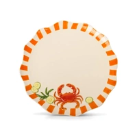 La La Land Beyond Seaview - Stoneware Crab Dinner Plate
