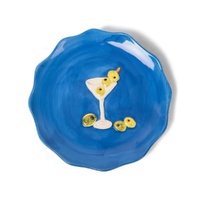 La La Land Beyond Seaview - Stoneware Cocktail Plate