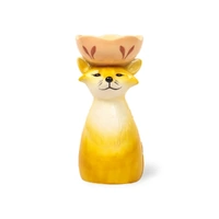 La La Land Beyond Retro Folk - Stoneware Foxy Vase