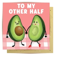 La La Land Greeting Card - Other Half Avocado