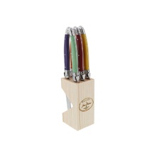 Jean Dubost Laguiole Maison - 6pc Steak Knife Set Mixed Colours