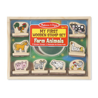 Melissa & Doug Wooden Stamp Set - My First Wooden Stamp Set Animals