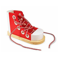Melissa & Doug Skill Builder - Wooden Lacing Sneaker