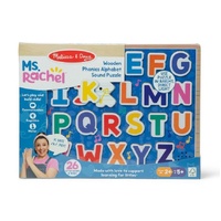 Melissa & Doug - Ms. Rachel Wooden Phonics Alphabet Sound Puzzle 24pc