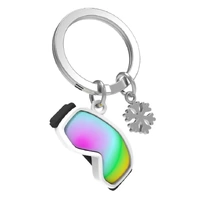 Metalmorphose Keychain - Ski Goggles with Snowflake