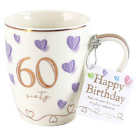 60th Birthday Sweet Heart Mug