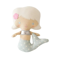 Alimrose Mila Mermaid Rattle - Mini Aqua 19cm
