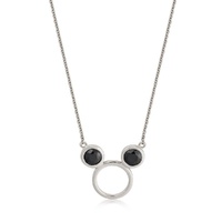Disney Couture Kingdom Precious Metal - Mickey Mouse - Outline With Black Ears Necklace