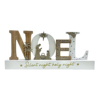 Nativity Word Plaque - Noel