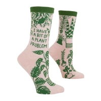 Blue Q Womens Crew Socks - I Have A Bit Of A Plant Problem