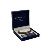 Bramble Bay Collections - Planet Earth Only In The Dark Can We See The Light Silver Charm Bracelet