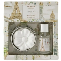 Pilbeam Living - Amour French Linen Scented Ceramic Disc Gift Set