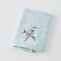 Pilbeam Living - Kookaburra Face Washer - Blue Design