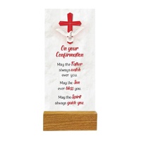 Glass Plaque with Stand - Confirmation