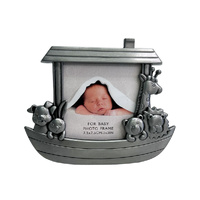Noah's Ark Pewter Finish Frame 3x3inch