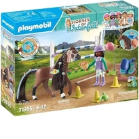 Playmobil Horses of Waterfall - Jumping Arena with Zoe and Blaze