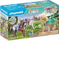 Playmobil Horses of Waterfall - Three Horses with Saddles