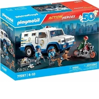 Playmobil Action Heroes - Police Money Transporter