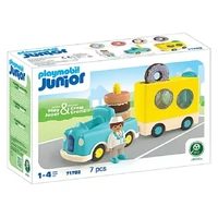 Playmobil JUNIOR - Crazy Donut Truck with Stacking and Sorting Feature