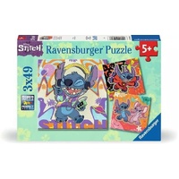 Ravensburger Puzzle 3x49pc - Disney Stitch Play the Day Away