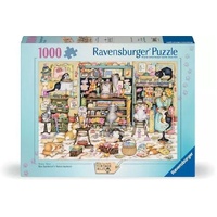 Ravensburger Puzzle 1000pc - Crazy Cats Mrs. Hardwick's Haberdashery