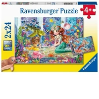 Ravensburger Puzzle 2 x 24pc - Mermaid Tea Party