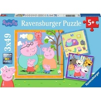Ravensburger Puzzle 3x49pc - Peppa Pig Peppa's Family and Friends