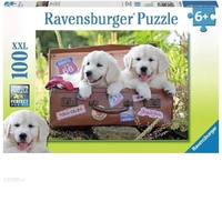 Ravensburger Puzzle 100pc XXL - Travelling Puppies
