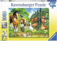 Ravensburger Puzzle 100pc XXL - Animal Get Together