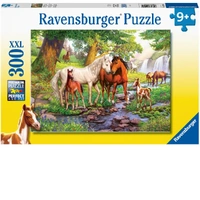 Ravensburger Puzzle 300pc XXL - Horses by the Stream