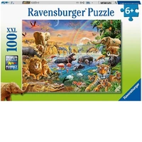Ravensburger Puzzle 100pc XXL - Savannah Jungle Waterhole