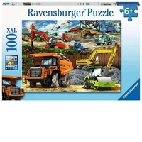 Ravensburger Puzzle 100pc XXL - Construction Vehicles