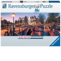 Ravensburger Puzzle 1000pc - Evening in Amsterdam Panorama