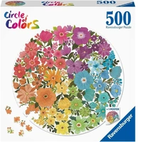 Ravensburger Puzzle 500pc - Circle of Colours Flowers