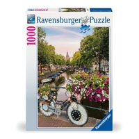 Ravensburger Puzzle 1000pc - Bicycle and Flowers in Amsterdam