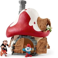 Schleich The Smurfs - Smurf House With 2 Figurines