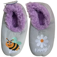 Slumbies Ladies Pairables Bee Happy Grey
