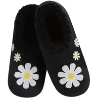 Slumbies Ladies Pairables Daisies All Day Black