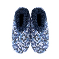 Snugg Ups Mens Velvet Camo Blue Large